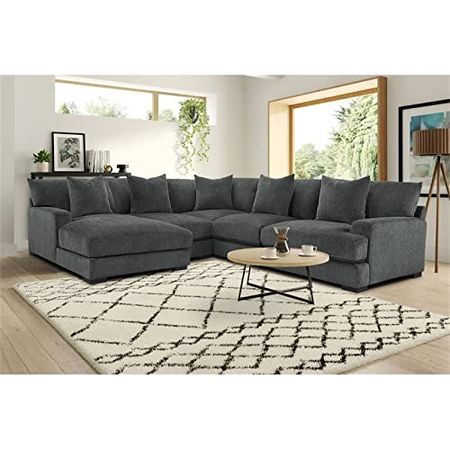 Homelegance 115" Modular Sectional Sofa Gray