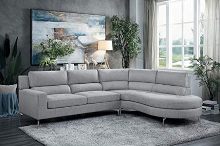 Homelegance 103" Sectional Sofa with Chaise End, Gray