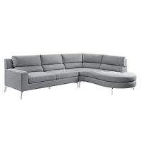 Homelegance 103" Sectional Sofa with Chaise End, Gray