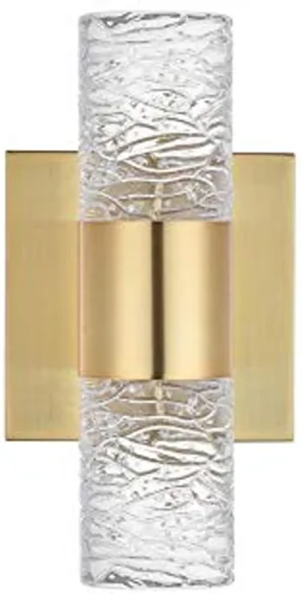 Elegant Lighting Indoor Modern Home Decorative Bright Vega 2 Light Gold LED Wall Sconce