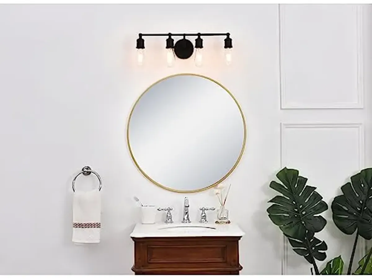 Elegant Lighting Living District Indoor Modern Home Decorative Bright Ceiling Serif 4 Light Black Wall Sconce