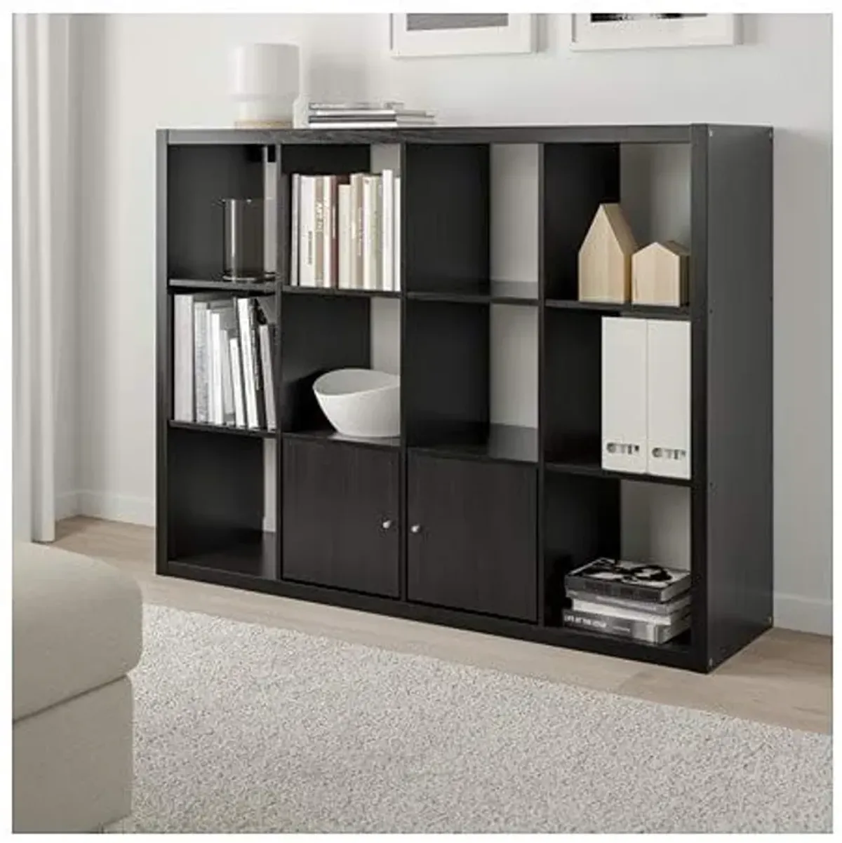 Ikea ' New KALLAX Shelf Unit, Black-Brown (Black, 44 1/8x57 7/8)