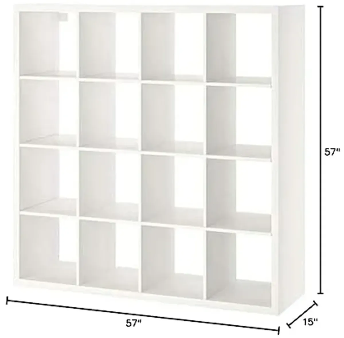 Ikea ' New KALLAX Shelf Unit White, 57 7/8x57 7/8"