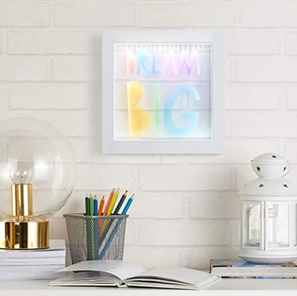 Heritage Kids Dream Big Wall Lightbox, White