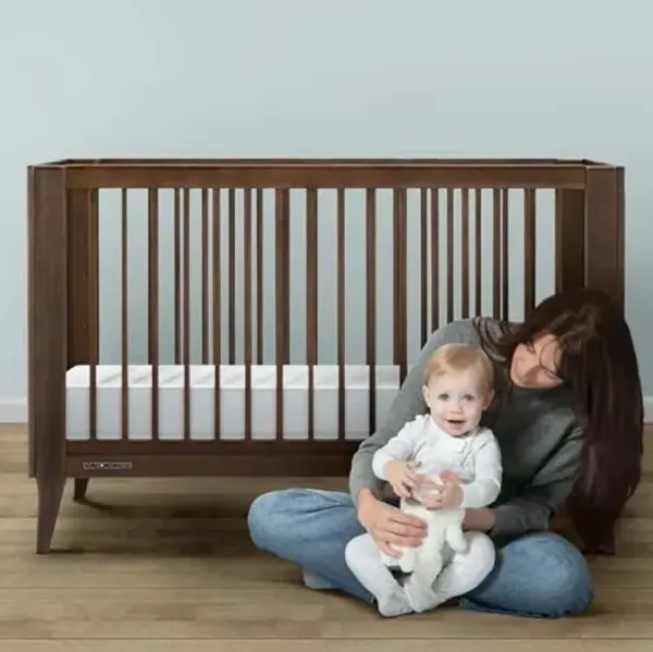 Delta Children Twinkle Stars Limited Premium Recycled Fiber Core Crib and Toddler Mattress - Waterproof Cover - GREENGUARD Gold Certified - Trusted 7 Year Warranty - Made in USA