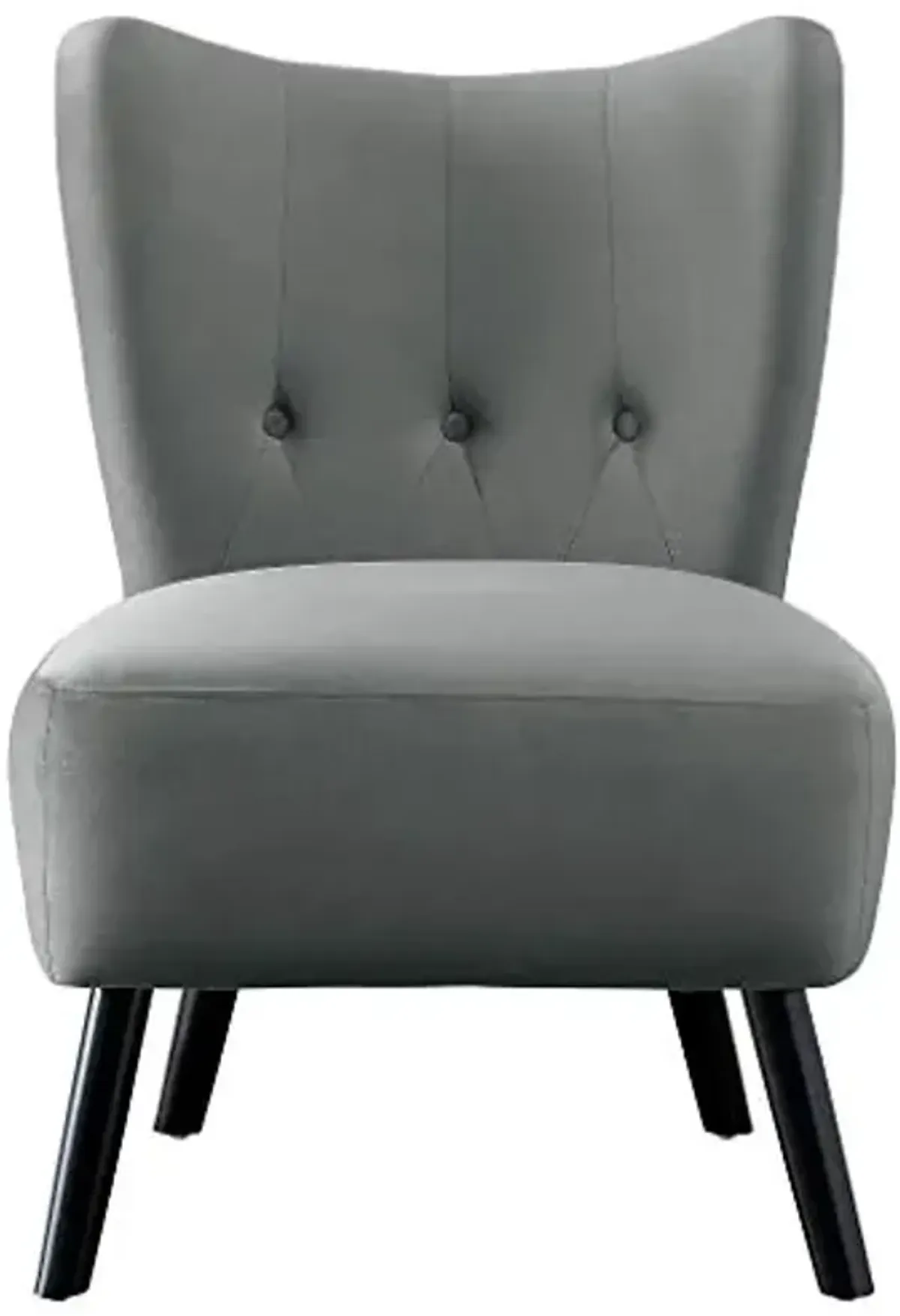 Homelegance Imani Velvet Accent Chair, Gray