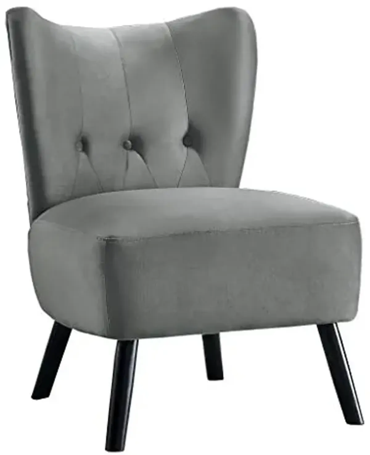 Homelegance Imani Velvet Accent Chair, Gray