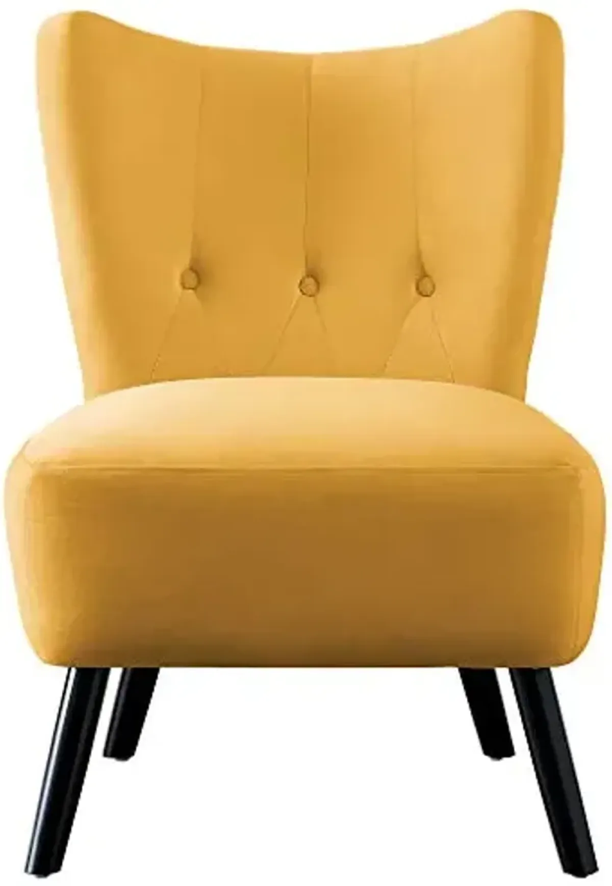 Homelegance Imani Velvet Accent Chair, Yellow