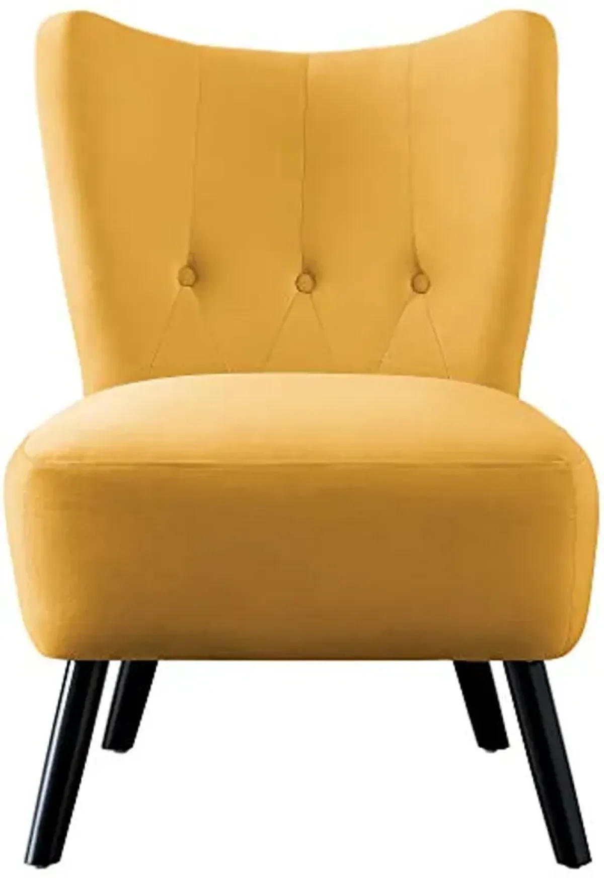 Homelegance Imani Velvet Accent Chair, Yellow