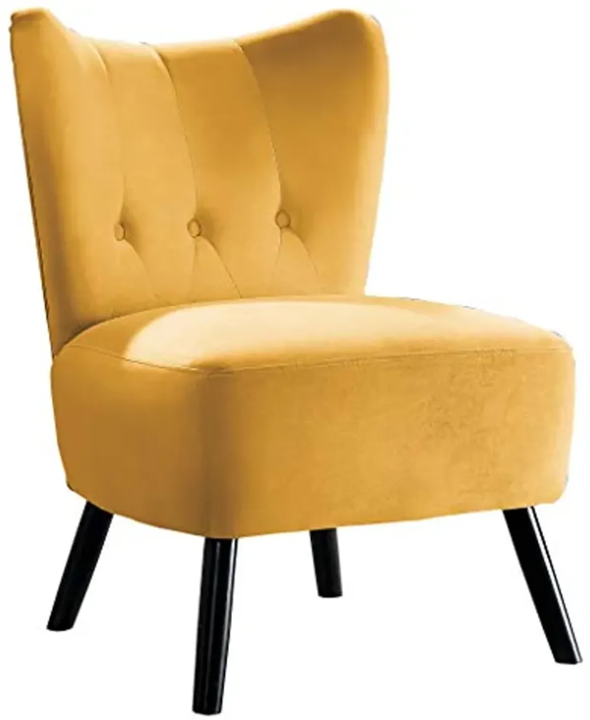 Homelegance Imani Velvet Accent Chair, Yellow