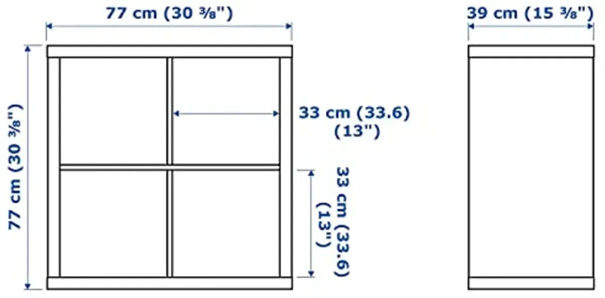 IKEA Kallax Shelf Unit, High Gloss White