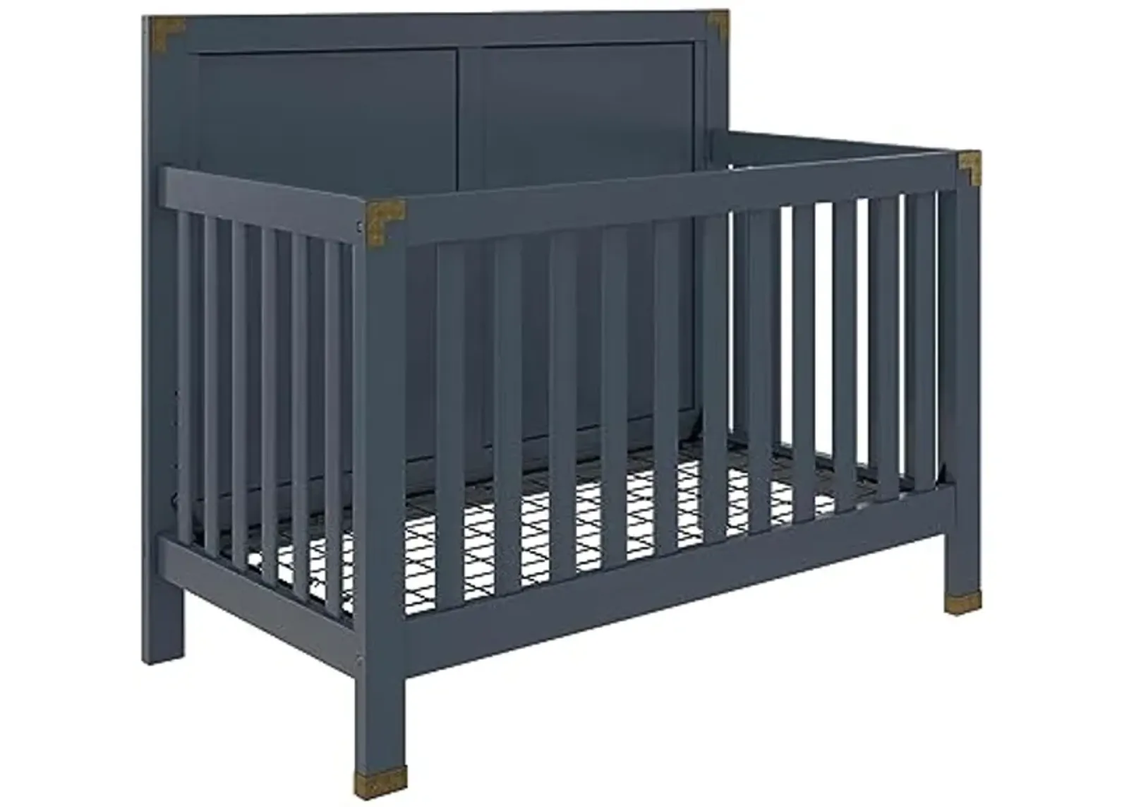 Baby Relax Baby Relax Miles 5-in-1 Convertible Crib, Nursery Furniture, Graphite Blue