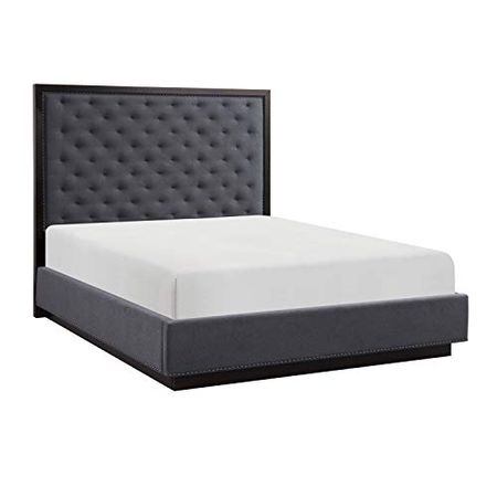 Lexicon Menotti Fabric Upholstered Bed, King, Graphite