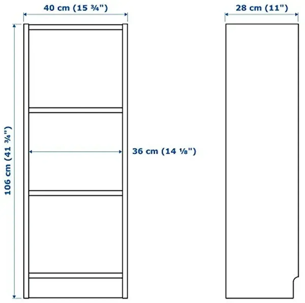 IKEA Billy Bookcase, White