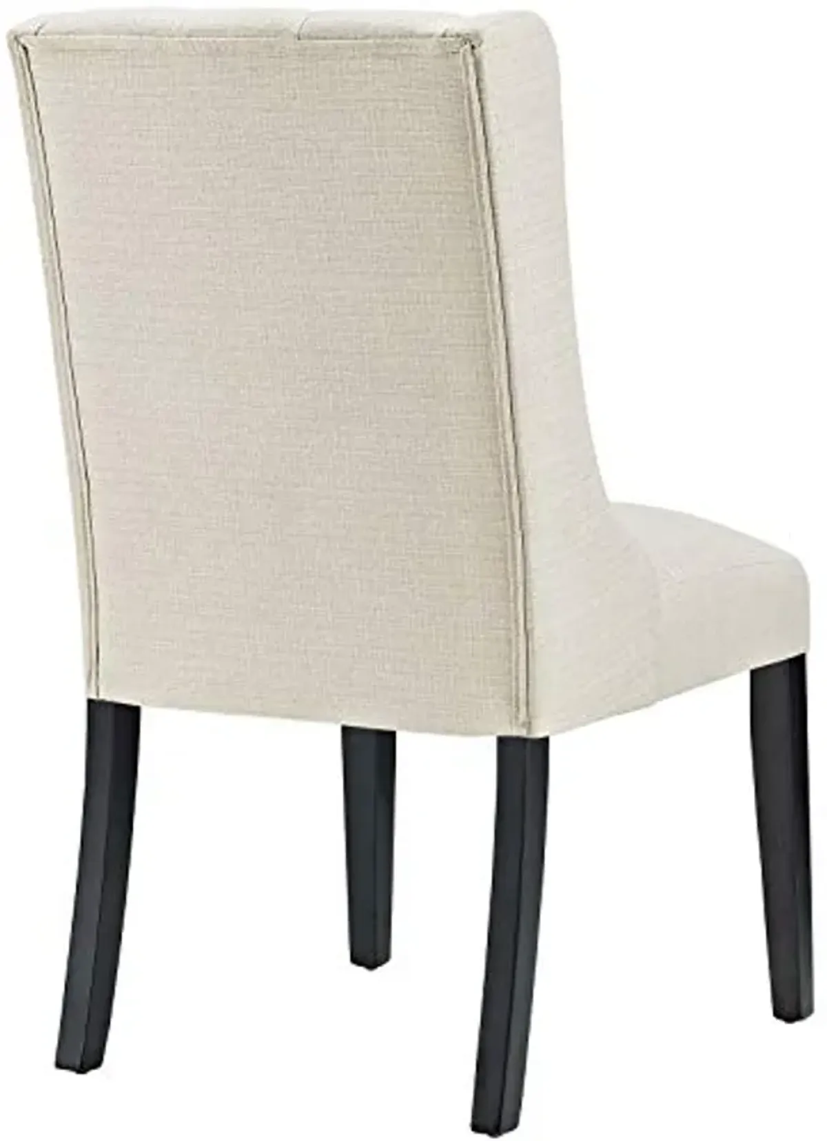 Modway Baronet Modern Tufted Upholstered Fabric Parsons Two Kitchen and Dining Room Chairs in Beige