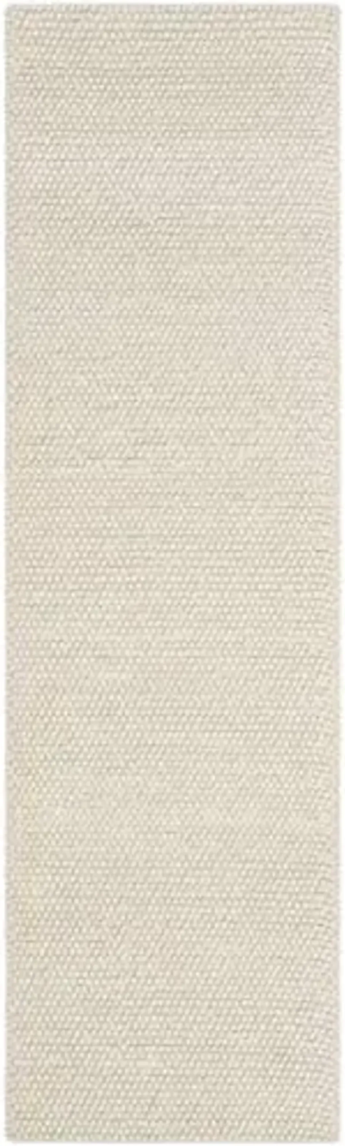 SAFAVIEH Natura Collection Runner Rug - 2' x 6', Ivory, Handmade Wool Blend, Textured Design, Ideal for Hallway, Bedroom, Foyer (NAT620A)