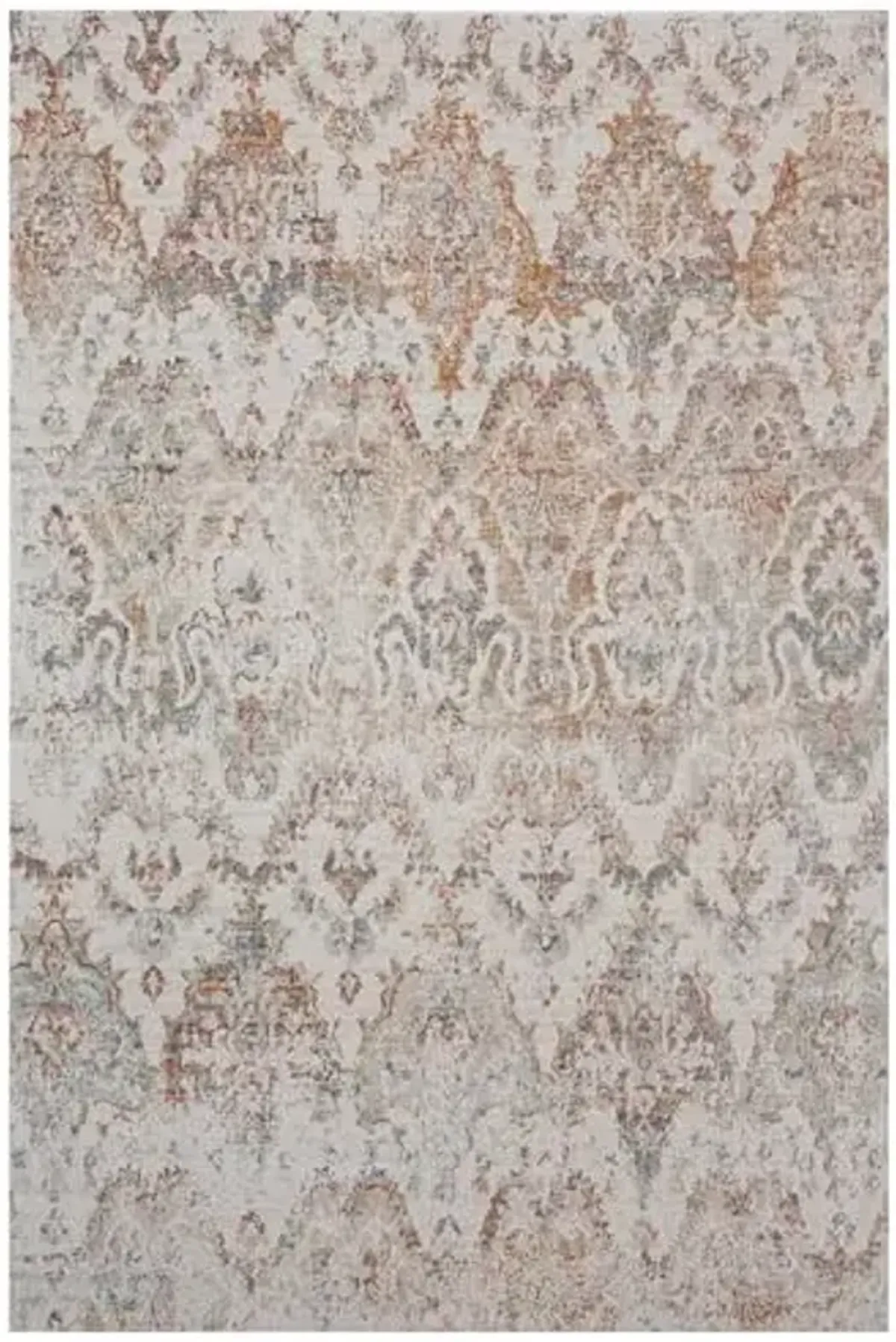 LR Home 8x10 Indoor Outdoor Classic Ikat Turkish Woven Area Rug for Home Decor | Multicolored