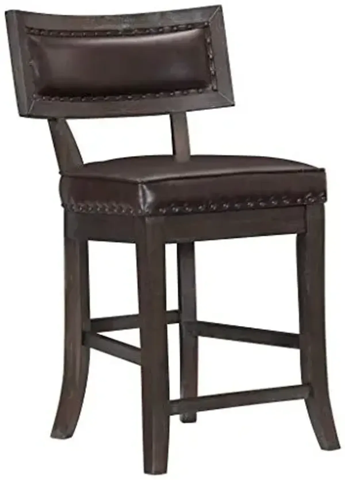 Homelegance Oxton 2-Piece Pack Counter Height Chair, Cherry