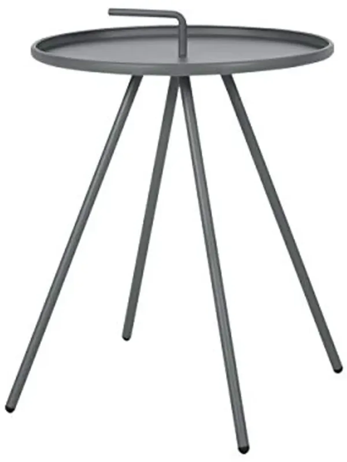 Christopher Knight Home Joyce Outdoor Modern 16.5" Side Table with Steel Legs-Gray,Grey