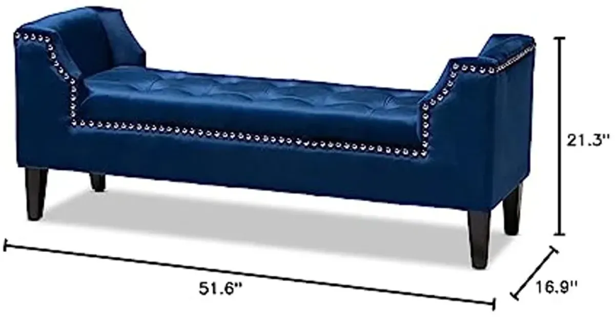 Baxton Studio Benches & Banquettes, One Size, Royal Blue