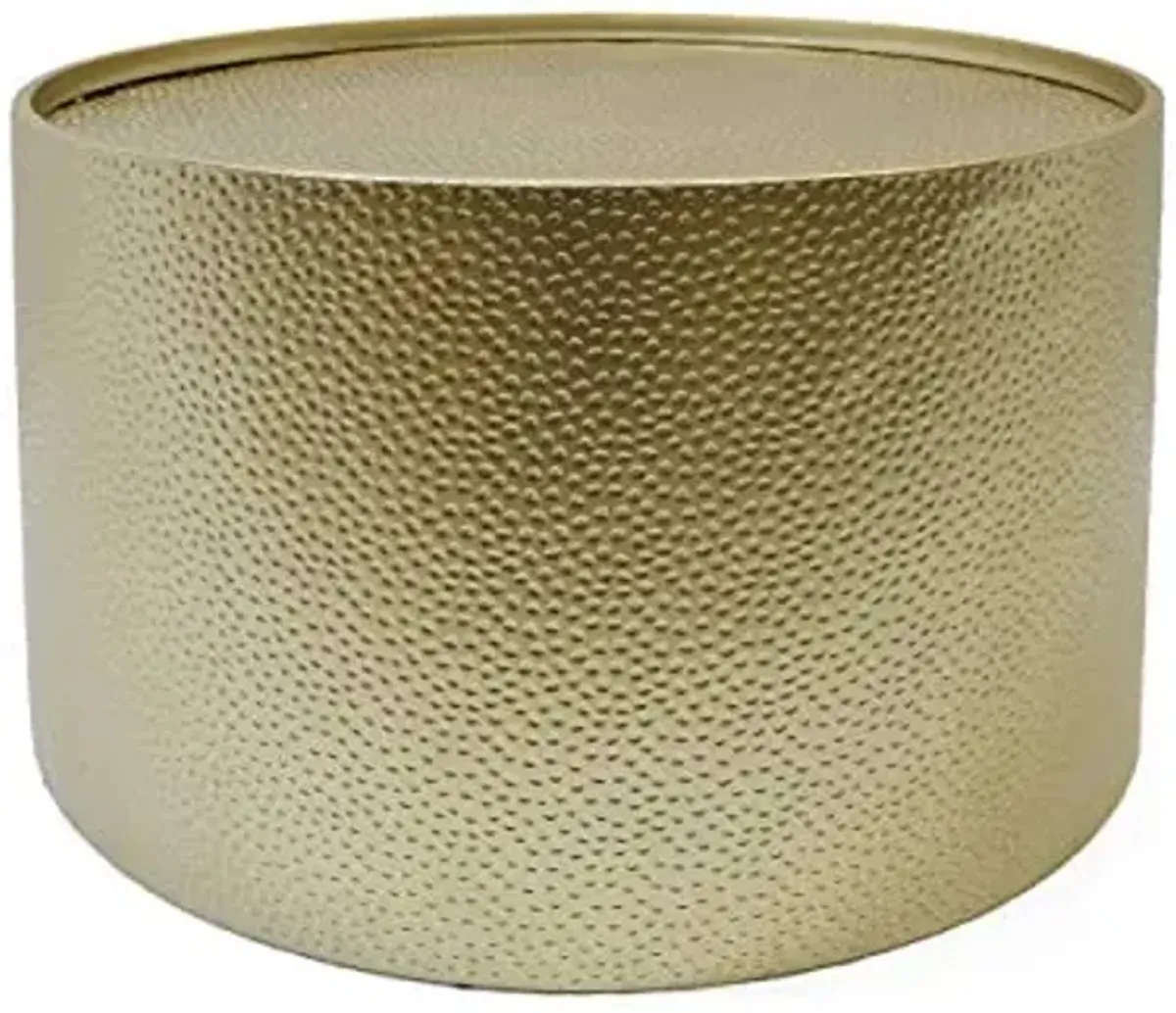 Christopher Knight Home Rache Modern Round Coffee Table with Hammered Iron, Gold, 26. 00” L x 26. 00” W x 17. 00” H