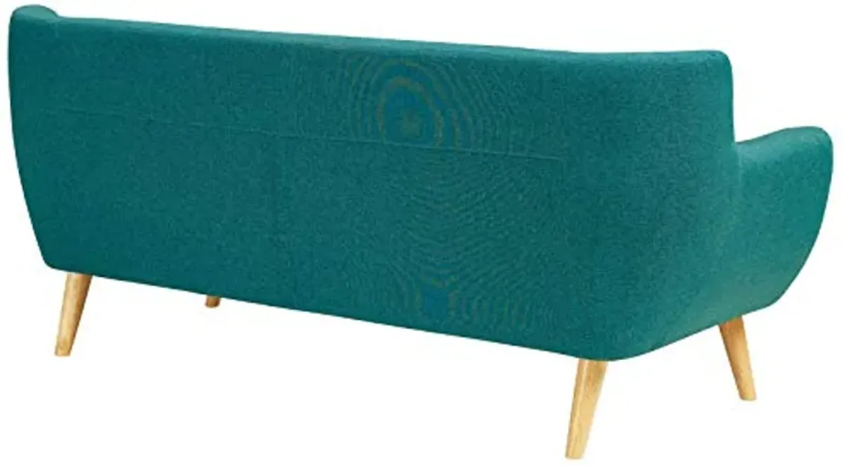 Modway Remark Mid-Century Modern Upholstered Fabric, Loveseat and Sofa, Teal