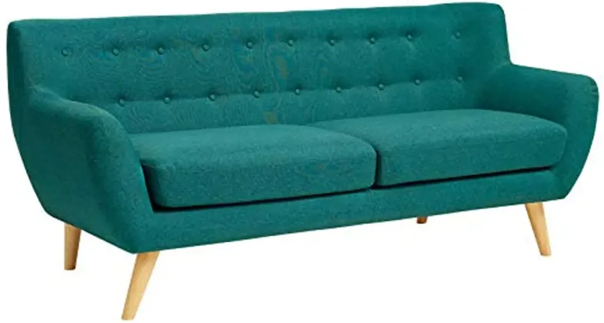 Modway Remark Mid-Century Modern Upholstered Fabric, Loveseat and Sofa, Teal