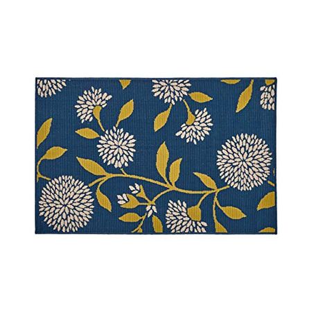 Christopher Knight Home Tilda Outdoor 3'3" x 5' Floral Area Rug, Anemone, Blue And Green