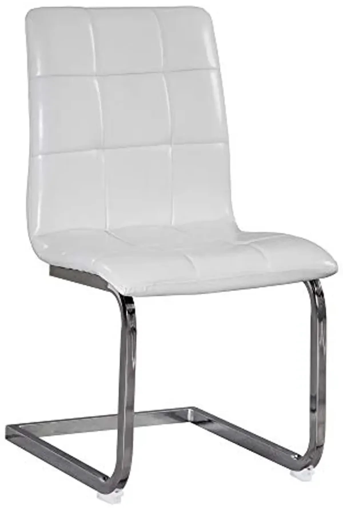 Ashley Furniture Madanere Faux Leather Dining Side Chair in White