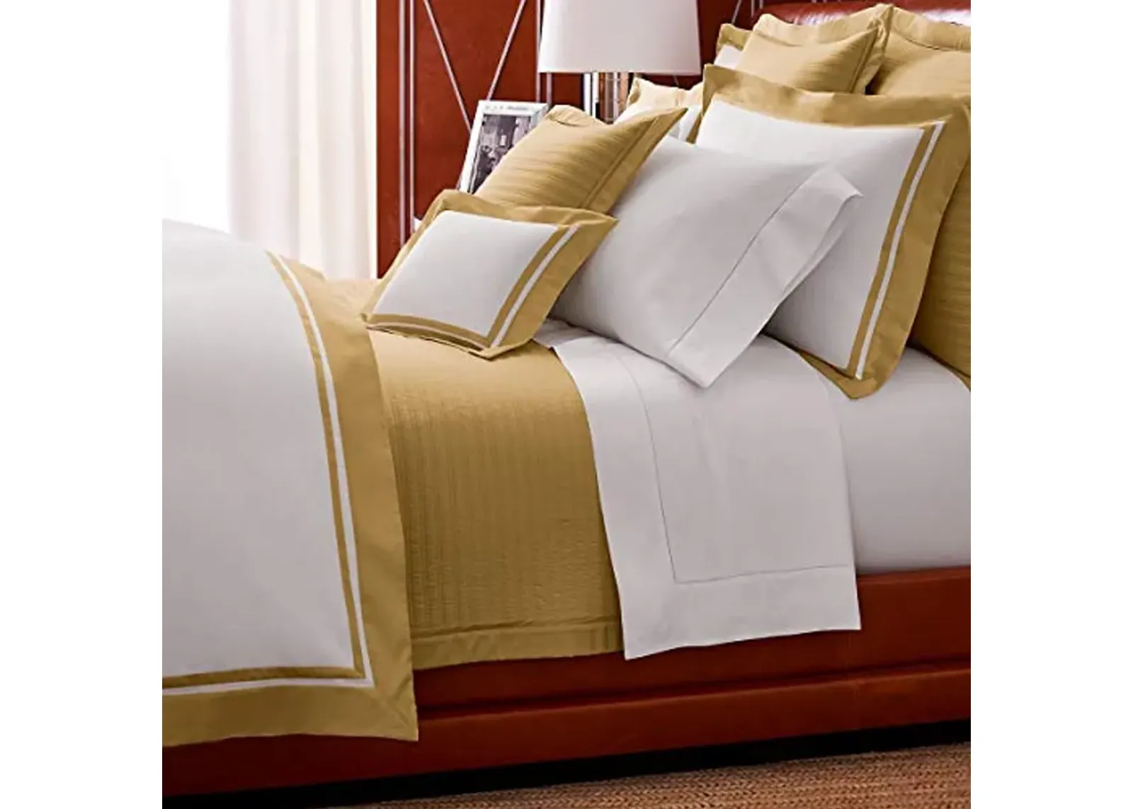 Ralph Lauren Bowery Full/Queen Size Duvet Cover, Polished Bronze