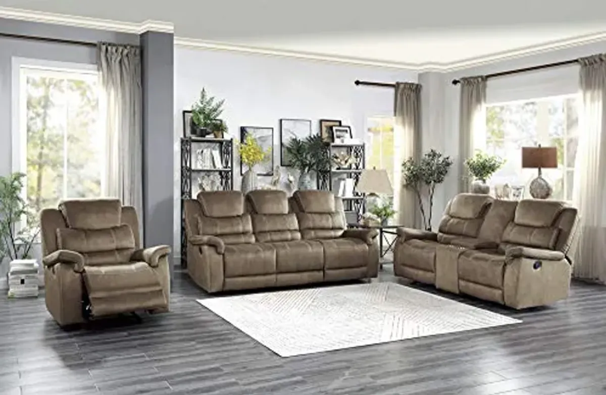 Homelegance 38" Glider Recliner (Manual), Brown