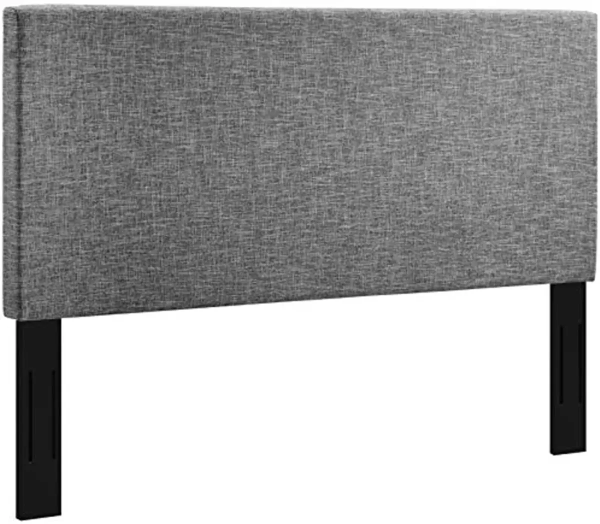 Modway Taylor Full/Queen Upholstered Linen Fabric Headboard, Light Gray