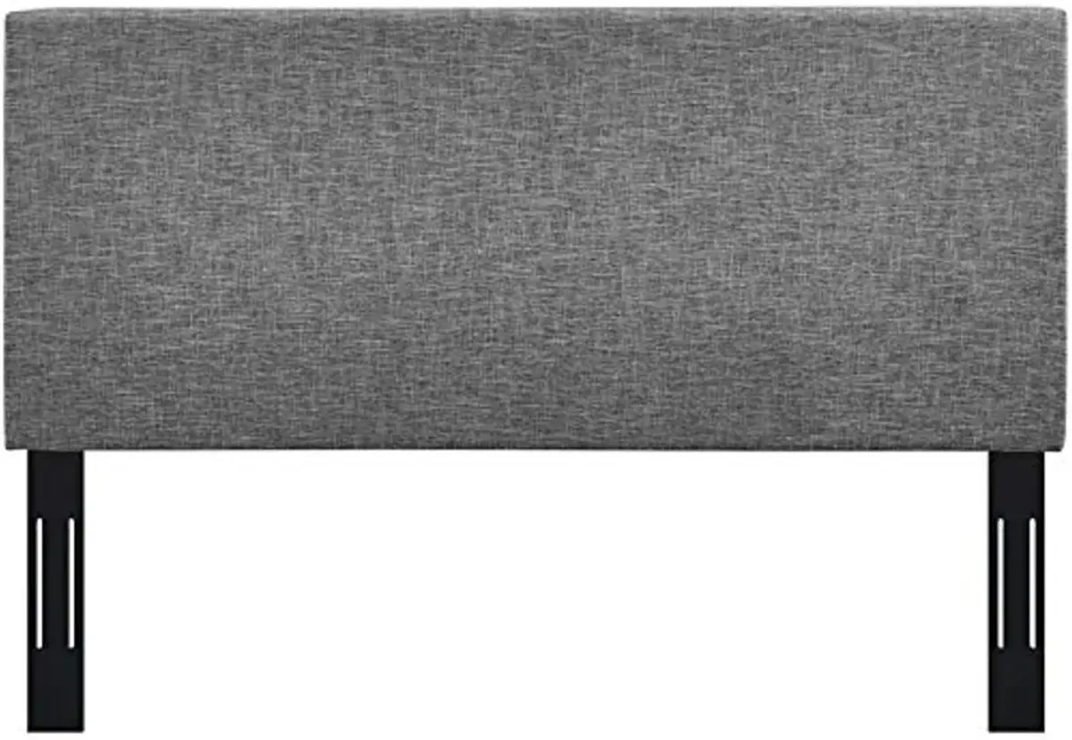 Modway Taylor Full/Queen Upholstered Linen Fabric Headboard, Light Gray