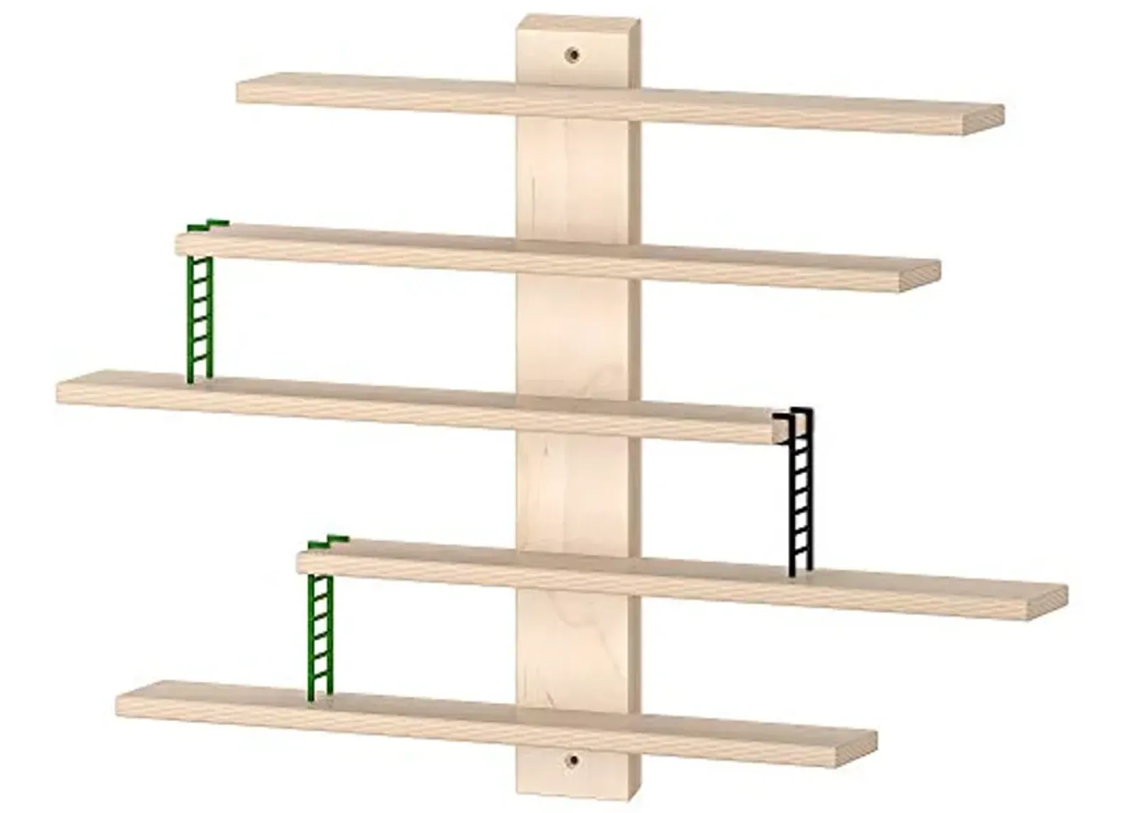 IKEA LUSTIGT Wall Shelf,Wooden, 37x37 cm (14 5/8x14 5/8")