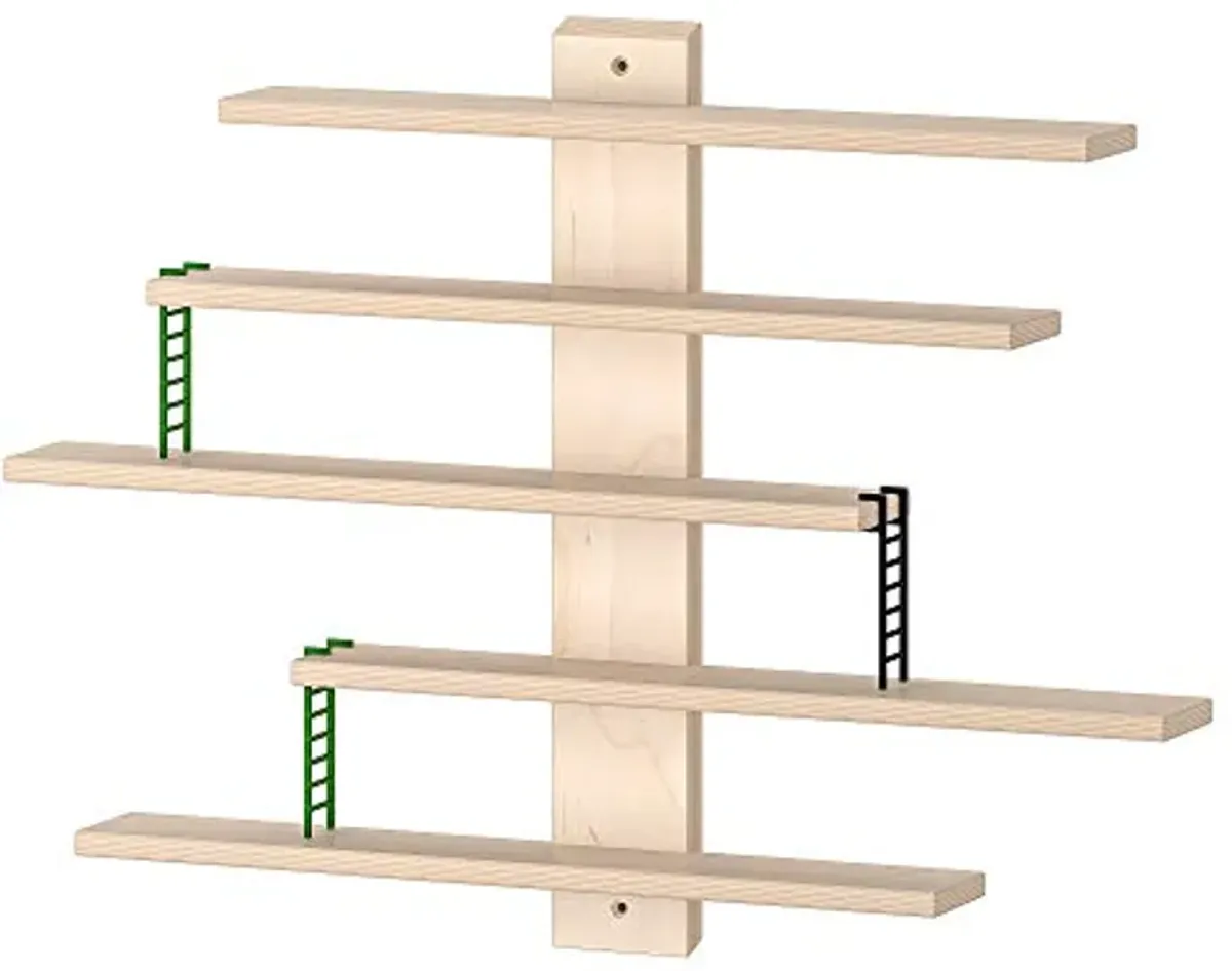 IKEA LUSTIGT Wall Shelf,Wooden, 37x37 cm (14 5/8x14 5/8")