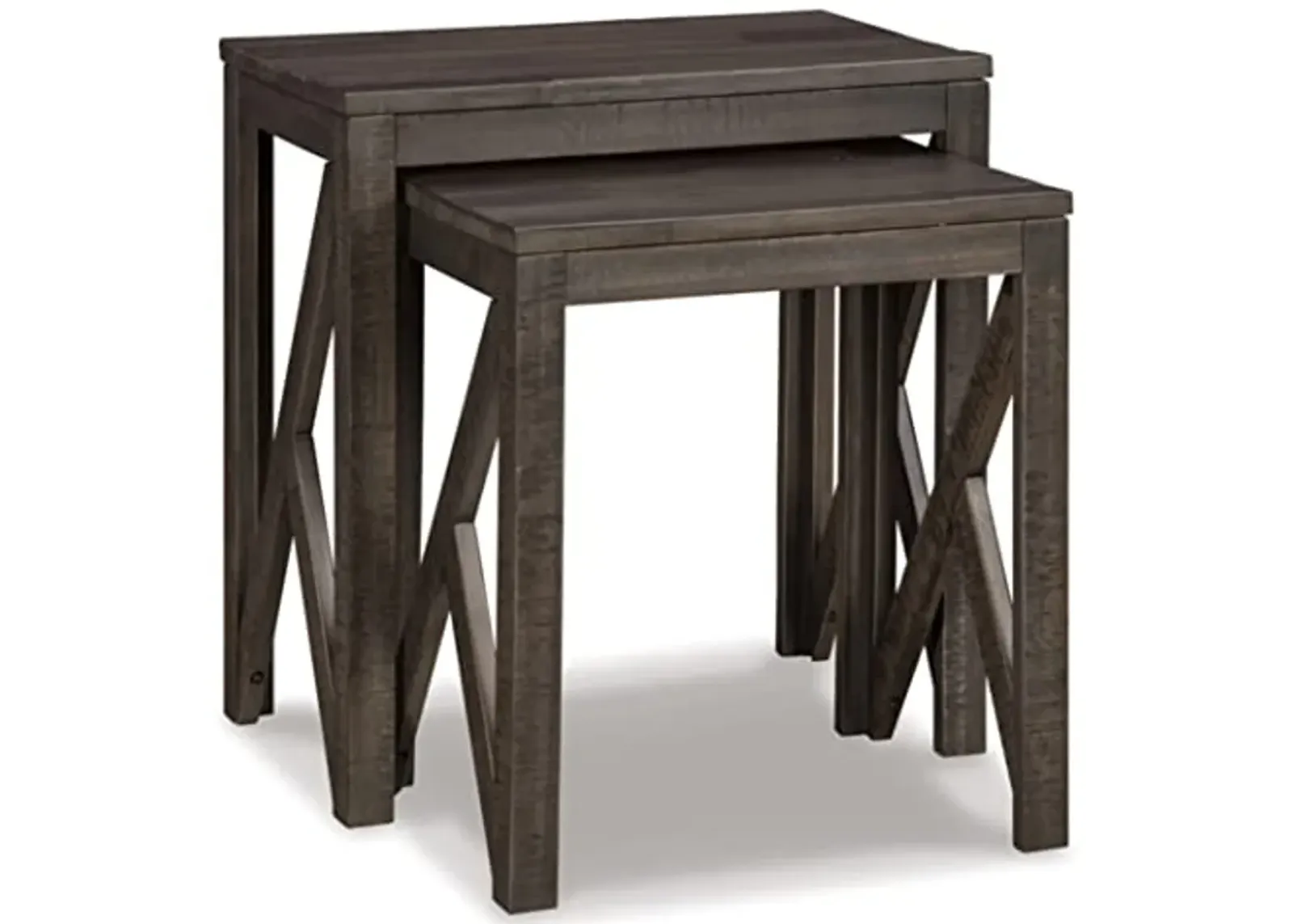 Signature Design by Ashley Emerdale Rustic Nesting Accent Table Set, Brown