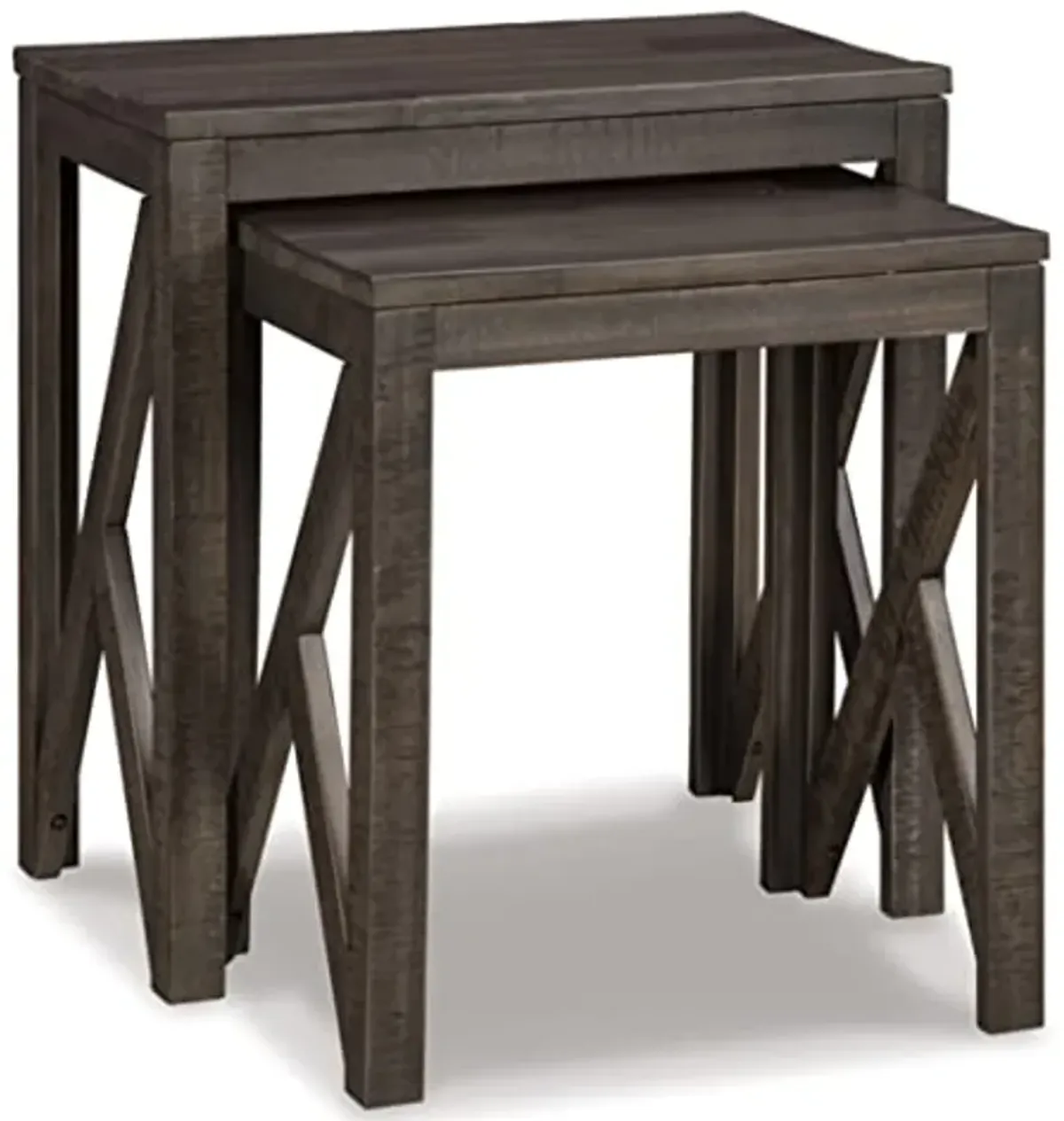 Signature Design by Ashley Emerdale Rustic Nesting Accent Table Set, Brown