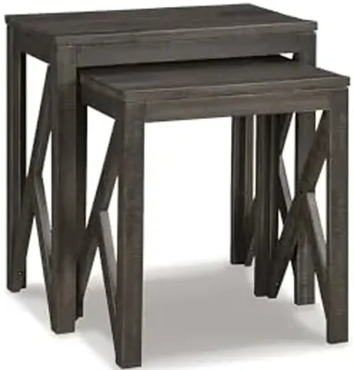 Signature Design by Ashley Emerdale Rustic Nesting Accent Table Set, Brown