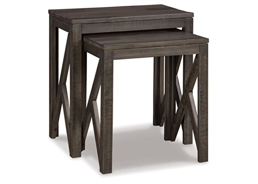 Signature Design by Ashley Emerdale Rustic Nesting Accent Table Set, Brown