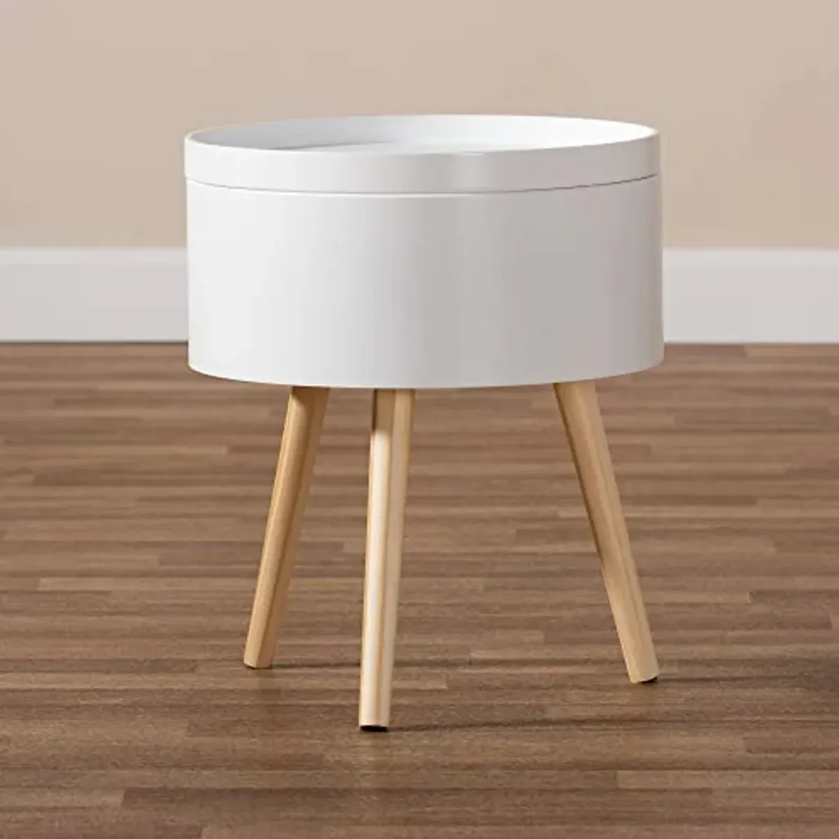 Baxton Studio Nightstands, One Size, White