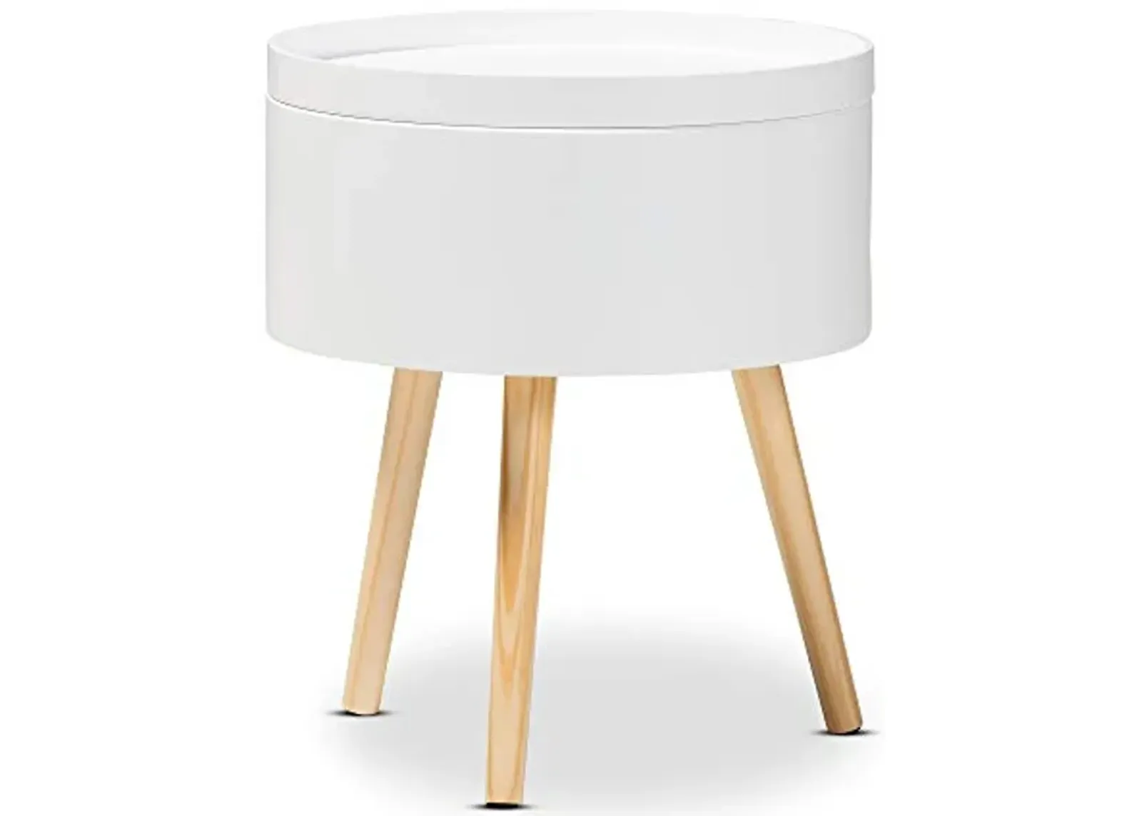 Baxton Studio Nightstands, One Size, White