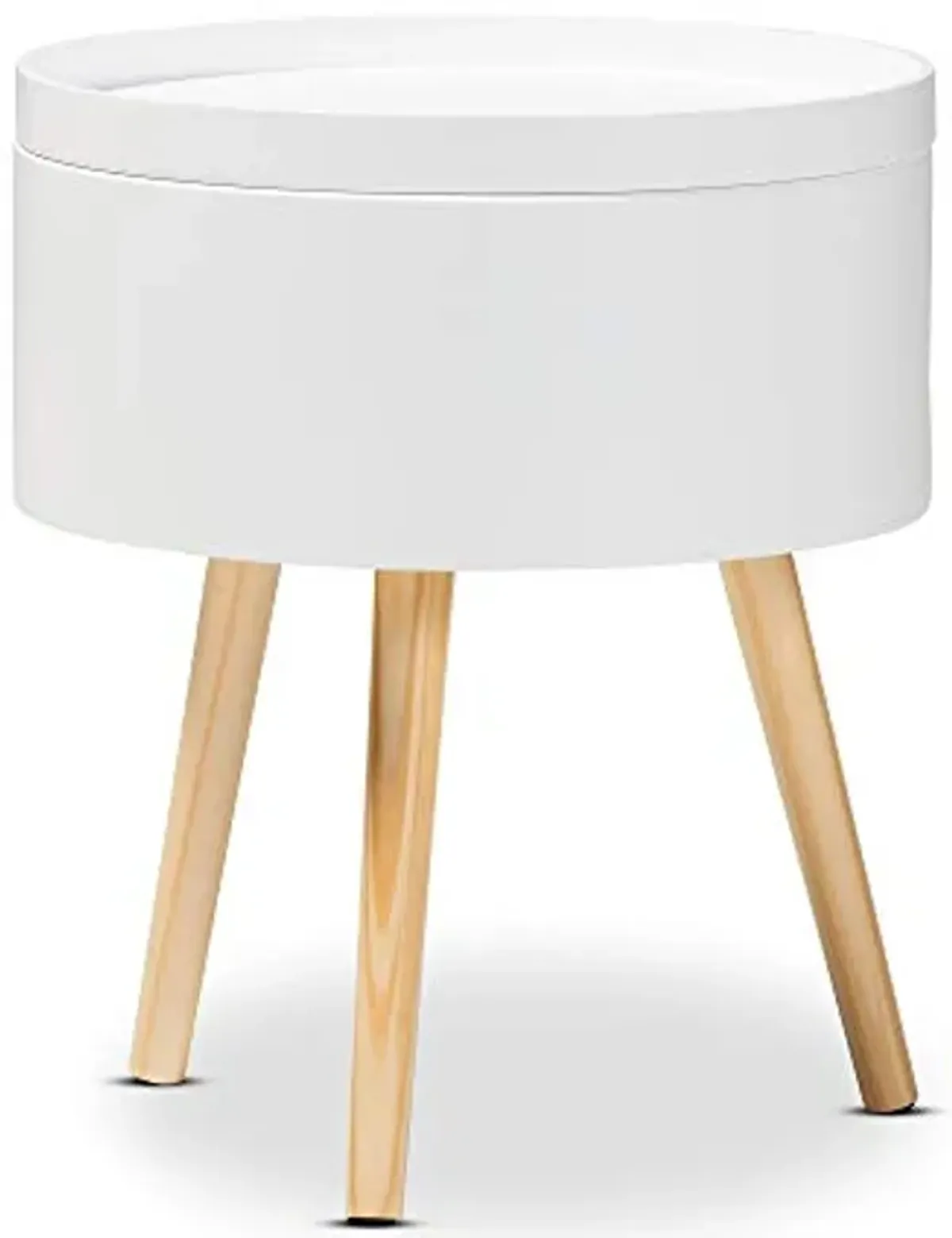 Baxton Studio Nightstands, One Size, White