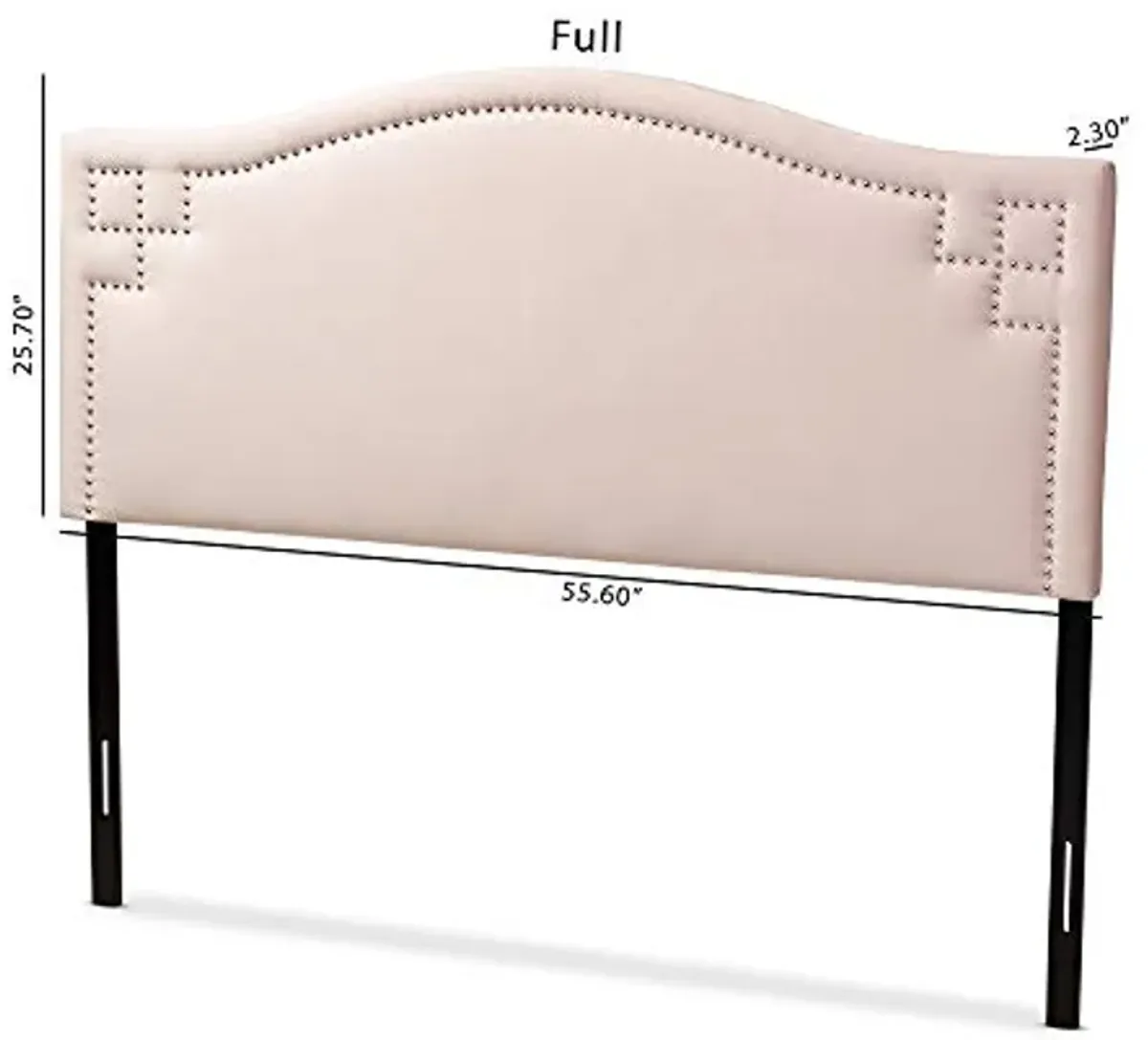 Baxton Studio Headboards, Queen, Light Pink