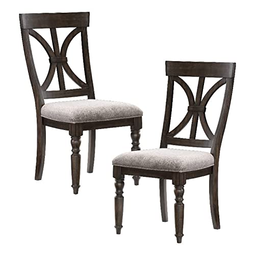 Homelegance Dining Side Chair (Set of 2), Charcoal