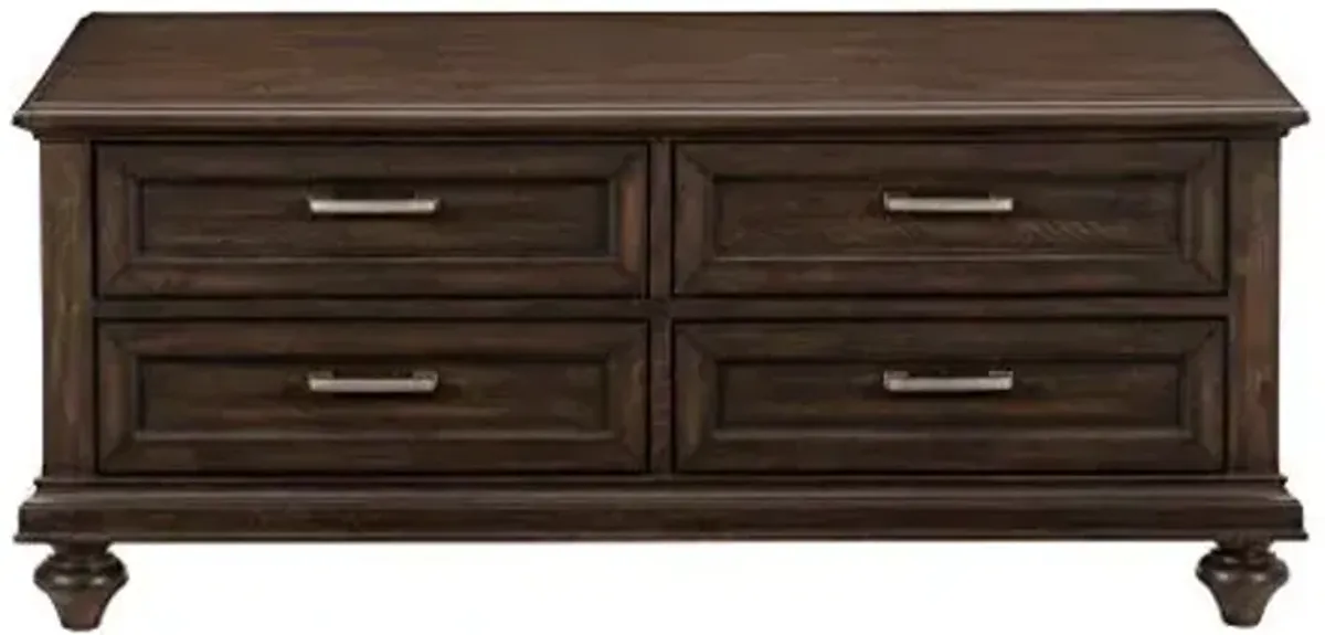 Homelegance 48" x 28" Coffee table, Charcoal