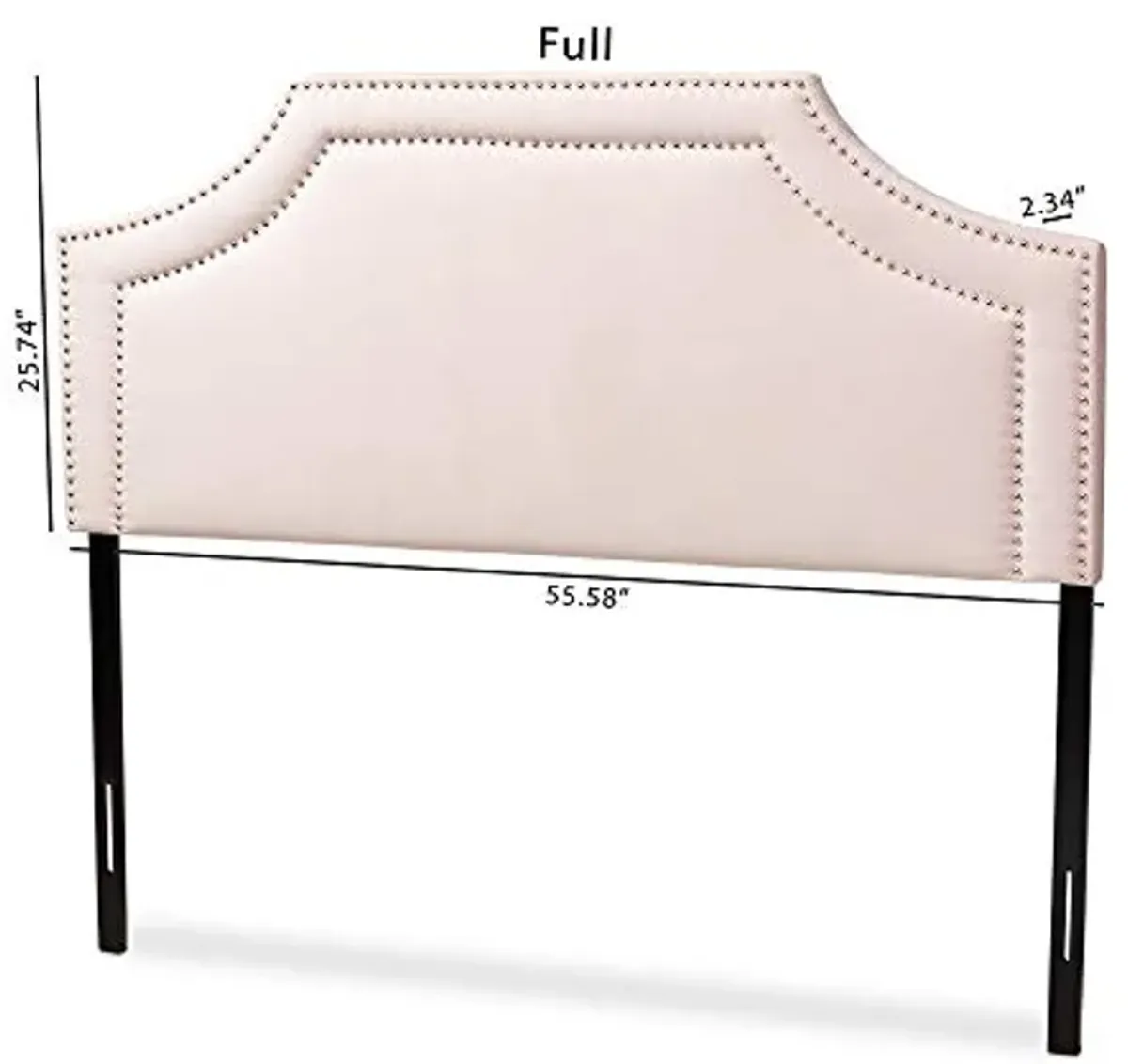 Baxton Studio Headboards, Queen, Light Pink