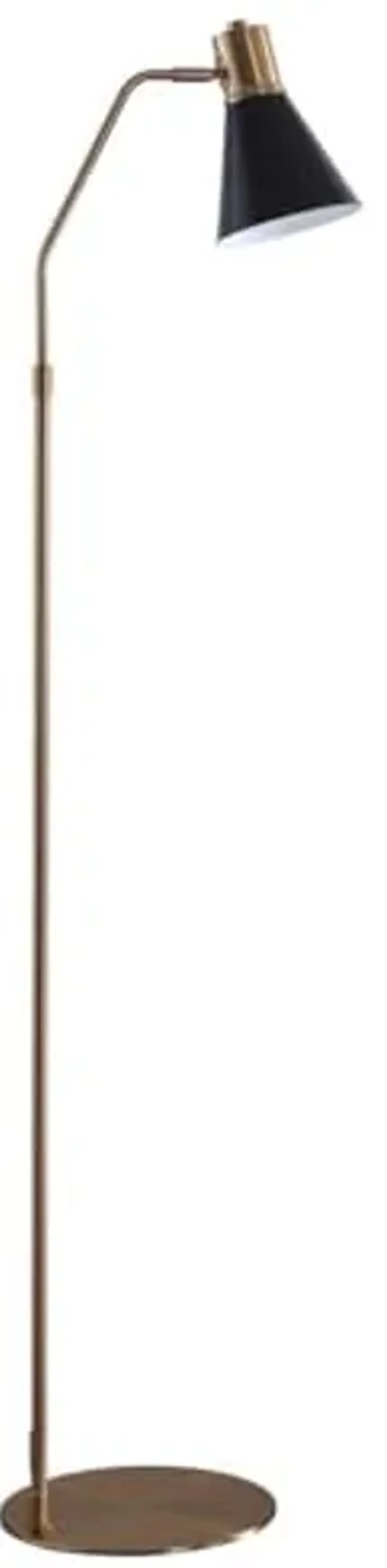 Safavieh FLL4042A Lighting Collection Grania Gold and Black 60-inch Floor Lamp, H