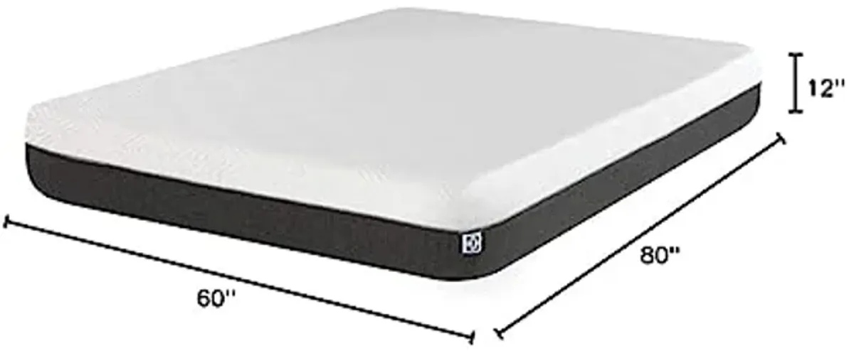 Sealy - Hybrid Bed in a Box - 12 Inch, Medium Feel, Queen Size, CopperChill Technology, CertiPur-US Certified