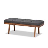 Baxton Studio Benches, One Size, Charcoal