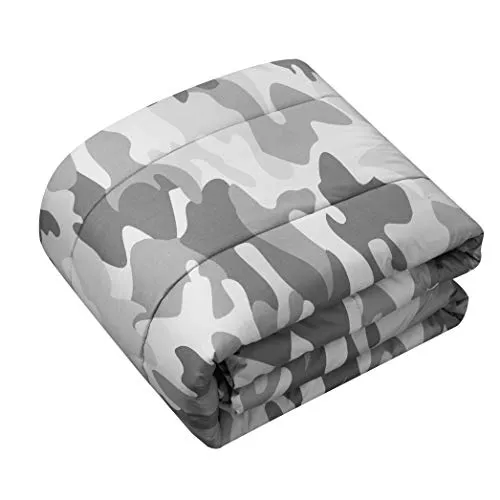 Heritage Kids Camouflage Comforter Set, Full, Grey